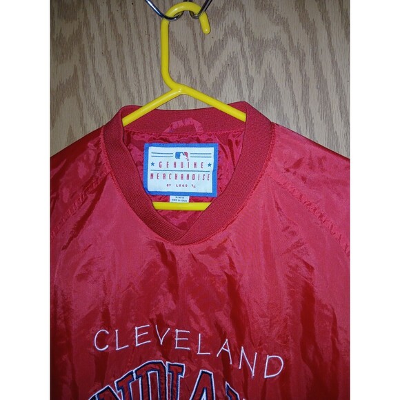 Cleveland Indians Genuine Merchandise By Logo 7 Pullover Jacket Mens Size Medium - Picture 13 of 15